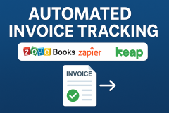 Automated Invoice Tracking with Zoho Books, Zapier & Keap